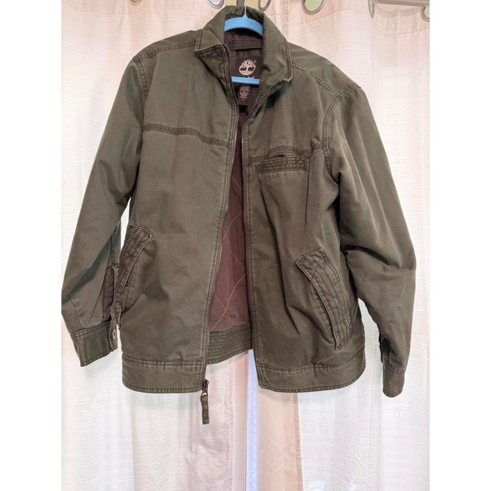Timberland Green‎ Zip Barn Coat Size Large